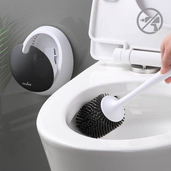 Йоржик для унітаза MVM BP-21 білий з чорним