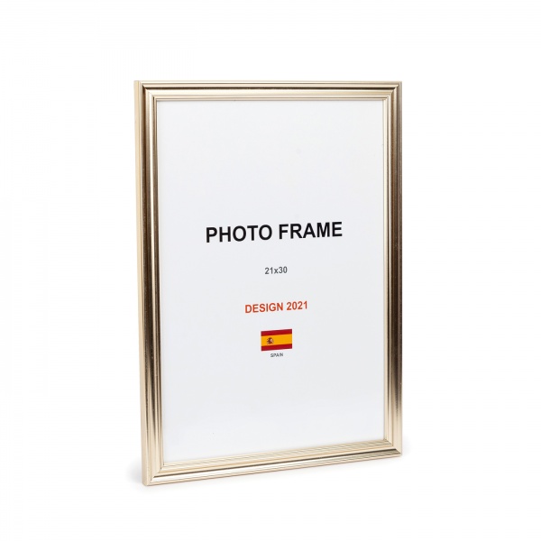Рамка для фото 1 фото 21х30 см біле золото 