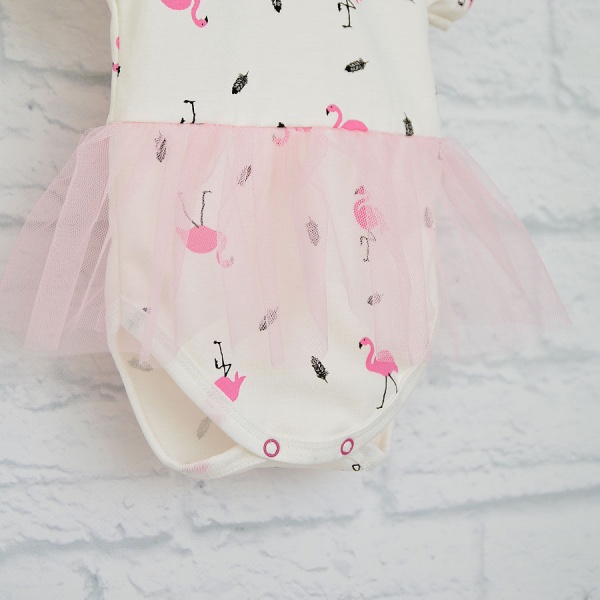 Боди детское для девочки Blanka Фламинго р.74 бежевый 12992 