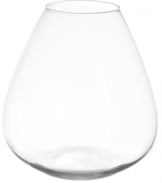 Ваза Дублин стеклянная прозрачная 23 см 