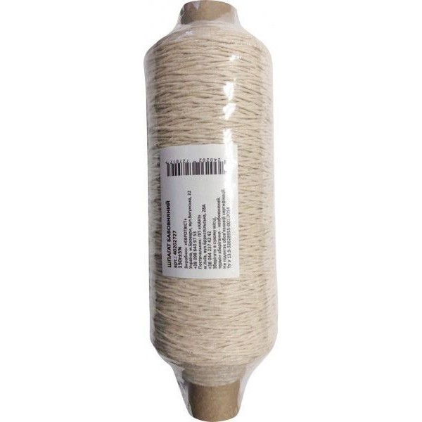 Шпагат хлопчатобумажный 400 текс 1 мм в ассортименте 0,15 кг