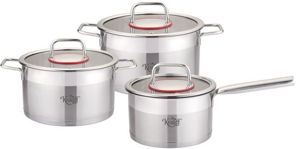 Набір каструль Moxie 6 предметів 26-295-001 Krauff