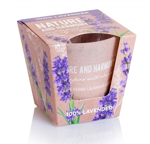 Свеча ароматическая Bartek Candles Лаванда и лимон (115 г) 