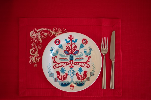 Серветка Едельвіка Іній 30x40 см червоний 