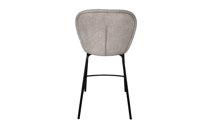 Стілець Prestol Сімпл 470х550х960 мм світло-сірий / чорний