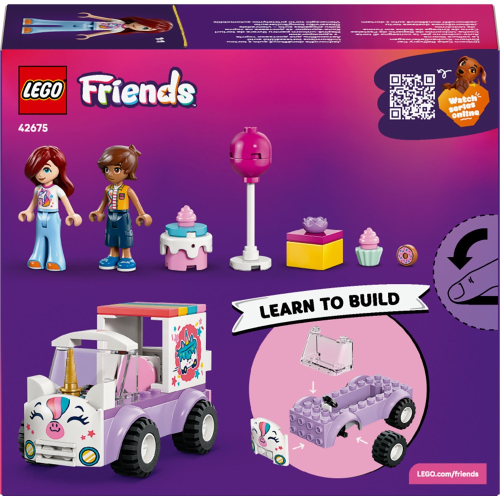 Конструктор LEGO Friends Автомобиль для доставки тортов с единорогами 42675