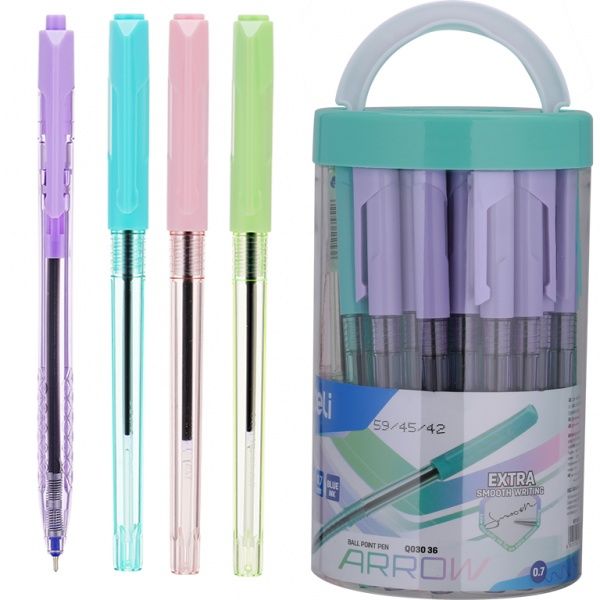 Ручка шариковая Deli EQ03036 Arrow 0,7 мм розовый 