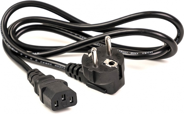 Кабель PowerPlant IEC C13 – Schuko чорний 