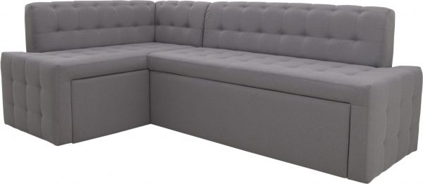 Уголок кухонный Кедр КАРАТ раскладной 7 Милос 84 светло-серый 