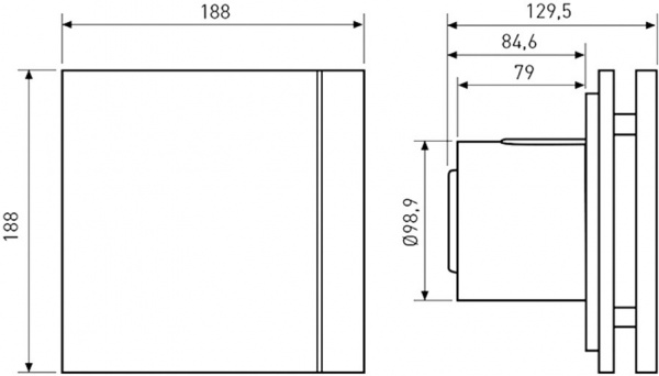 Витяжний вентилятор Soler&Palau SILENT-100 CZ SILVER DESIGN (230