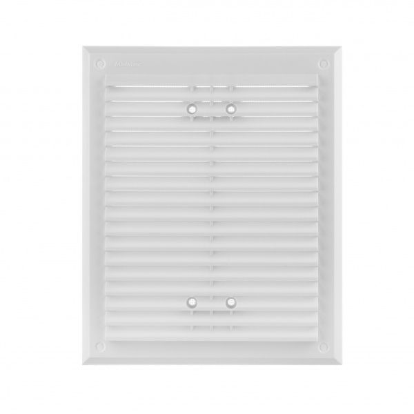 Решетка для вентиляции MiniMax с сеткой против насекомых 215 х 175 мм (1152) пластик белый 