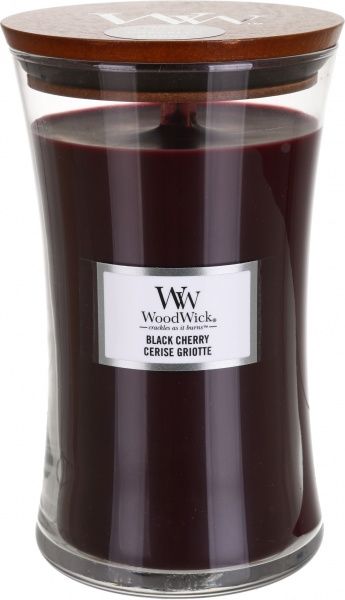 Свеча ароматическая Woodwick Large Black cherry 609г 
