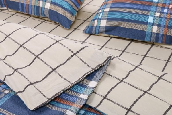 Комплект постільної білизни Color stripes сімейний різнобарвний/у смужку La Nuit 