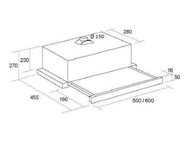 Вытяжка Pyramida TL 60 (1100) IX T