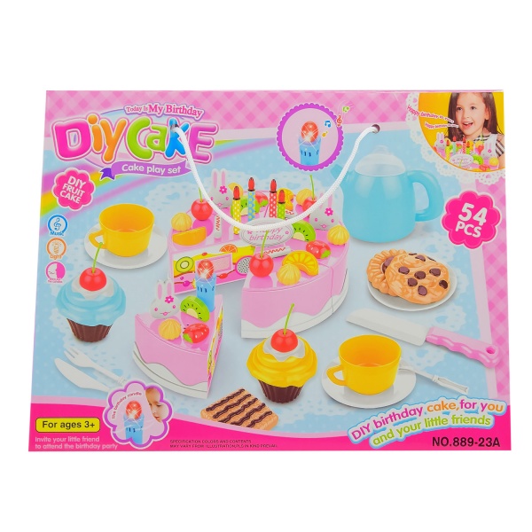 Ігровий набір День народження 54 предмети 889-23A