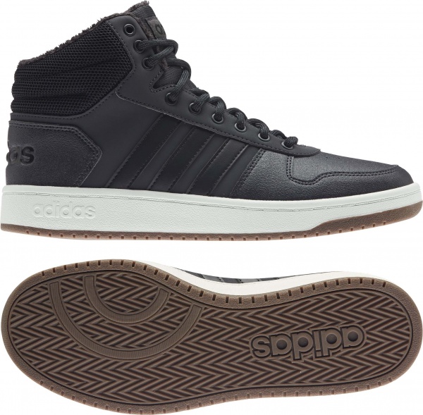 Кроссовки Adidas HOOPS 2.0 MID GZ7959 р.UK 8 сине-черный