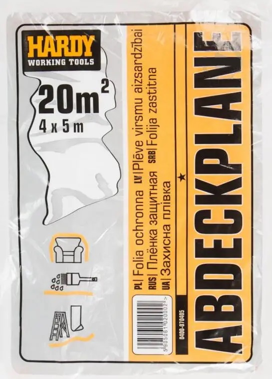 Пленка защитная Hardy 7 мкм 4 x5 м 0400-070405