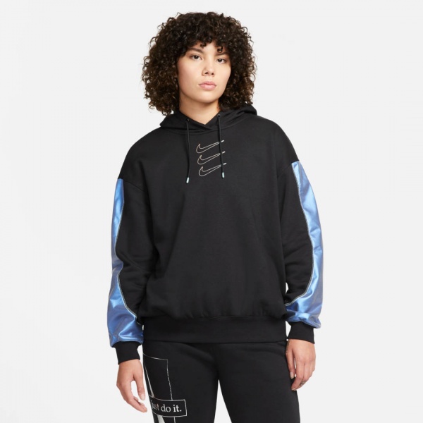 Джемпер Nike W NSW FLC GX HOODIE OPAL DD5133-010 р. L черный