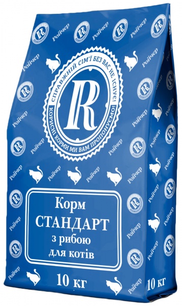 Корм Ройчер Стандарт с рыбой 10 кг
