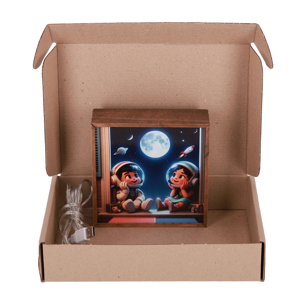 Настільна лампа декоративна The 11's Діти 1x2 Вт дуб