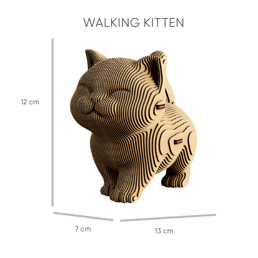 Конструктор картонний Cartonic 3D Puzzle KITTENS TRIO CARTKITTENS