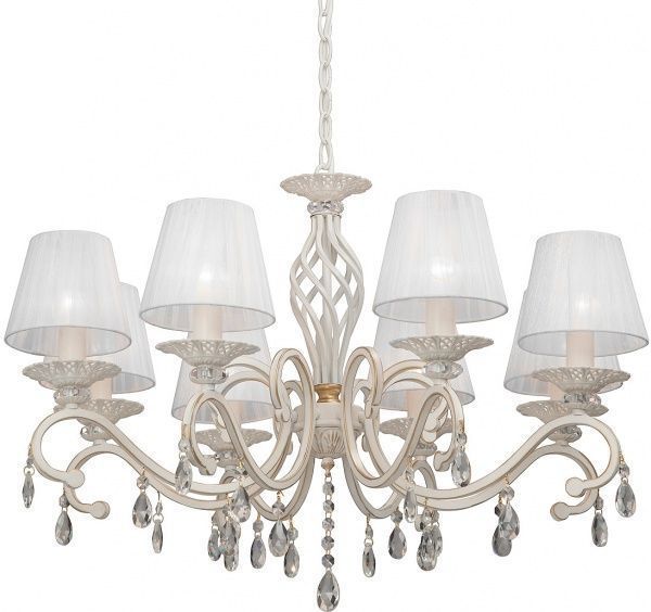 Люстра подвесная Vitaluce 8xE14 белый с золотистым V1679-0/8 