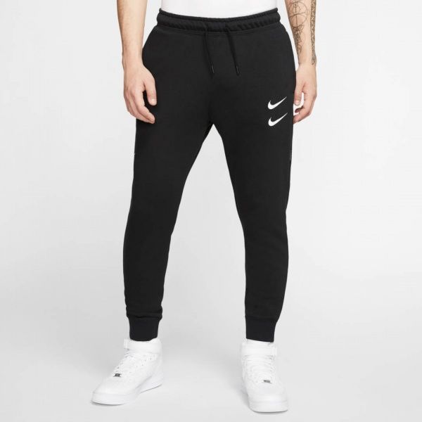Брюки Nike M NSW SWOOSH PANT FT CJ4880-010 р. 2XL черный