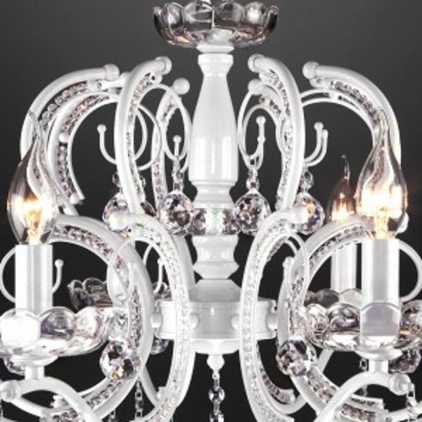 Люстра подвесная Strotskis Brezza 8x60 Вт E14 белый 10107/8 (білий) 