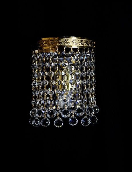 Бра Crystal Life 1x40 Вт E14 золото AP928/1-А16GO 
