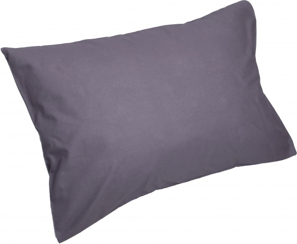 Наволочка 70x50 см графит Моно 