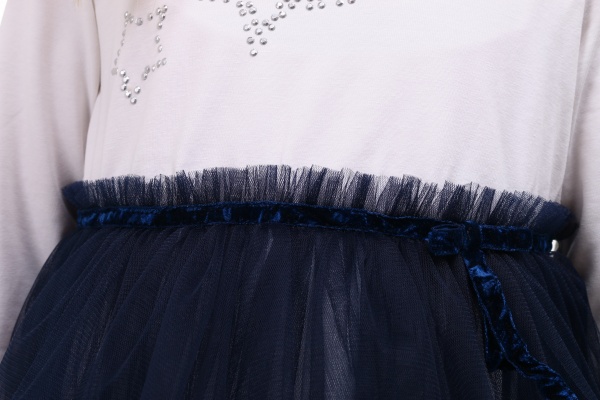 Сукня Sasha 4747 р.122 молочний/синій 