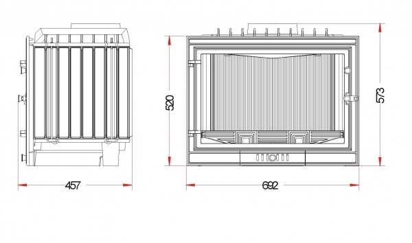 Топка для камина 700 Р (Р600270) 14 кВт