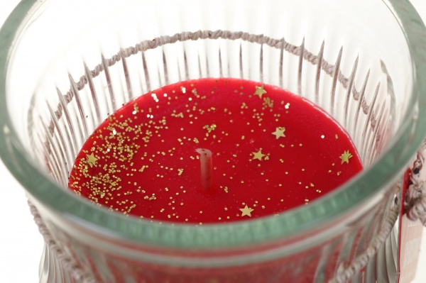 Свеча в стакане Pako-If ароматическая 7,5х8 см красная 