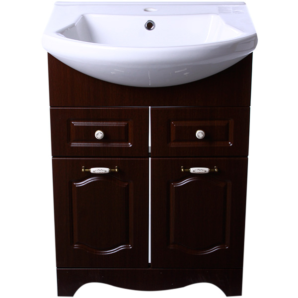 Тумба с умывальником Аква-Родос Классик 60 см 065000-u Evita 60 см орех