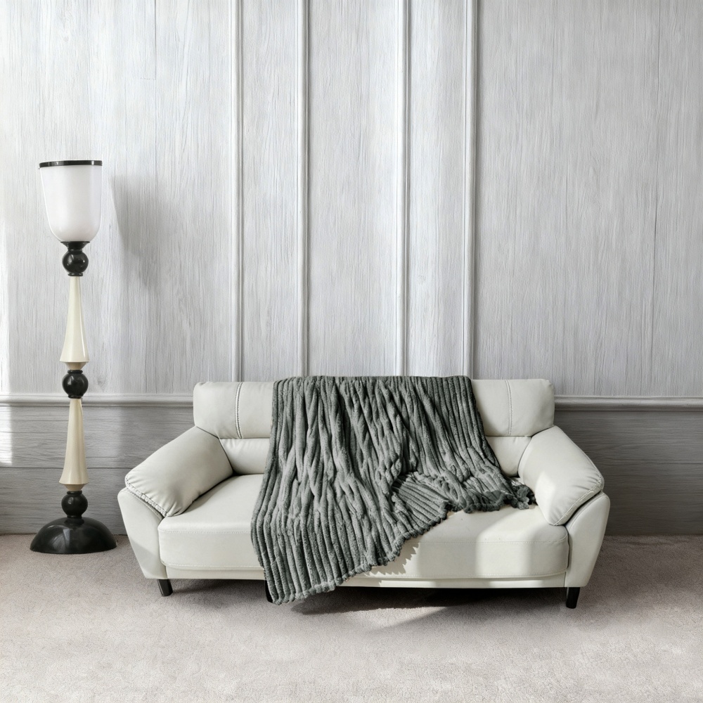 Плед Velvia 200x220 см сірий La Nuit