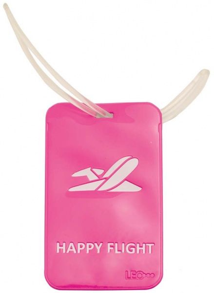 Бейдж вертикальный для багажа 114х69 мм L6125 LEO