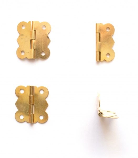 Петля декоративная фигурная золото 31х25 мм 4 шт. 