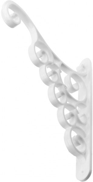 Кронштейн декоративный Алеана Акант белый 112098 19х3x23 см 