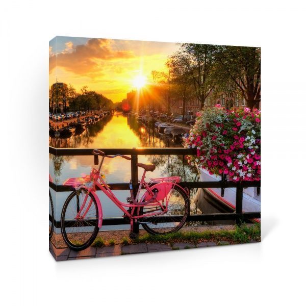 Репродукция Пейзаж города 48x48 см 