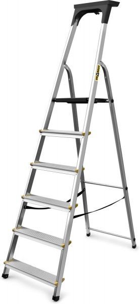 Драбина-стрем’янка Drabest PRO 6 з органайзером (ALD6-150) 