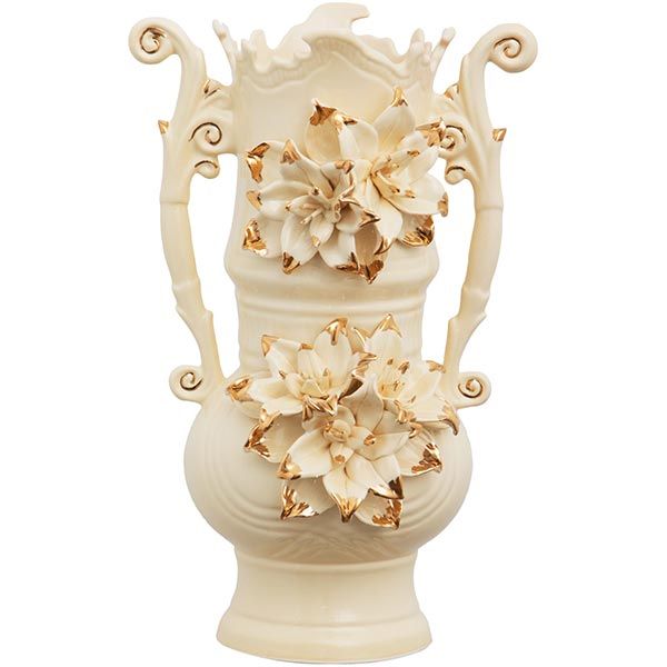 Ваза декоративная Барокко с лилиями 35 см