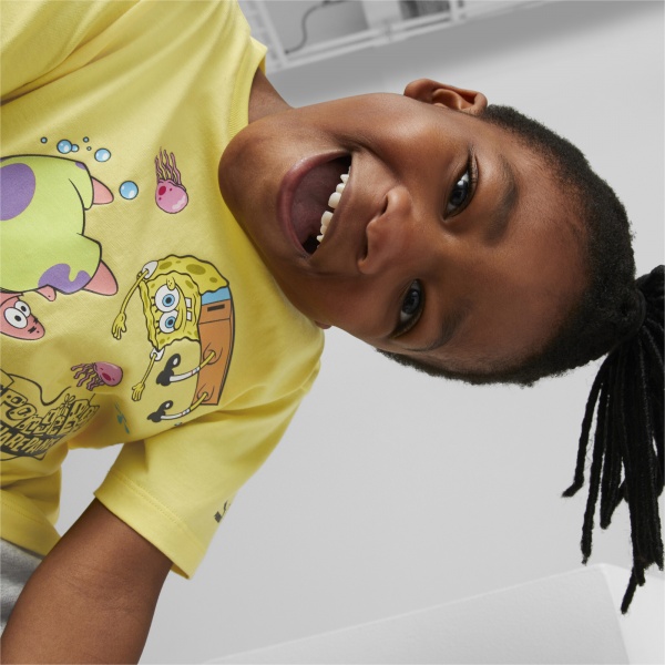 Футболка Puma PUMA X SPONGEBOB TEE 53867560 р.164 жовтий