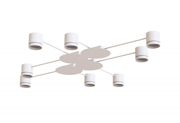 Люстра потолочная Hopfen STARK CL-8/4-133 8xGX53 белый 