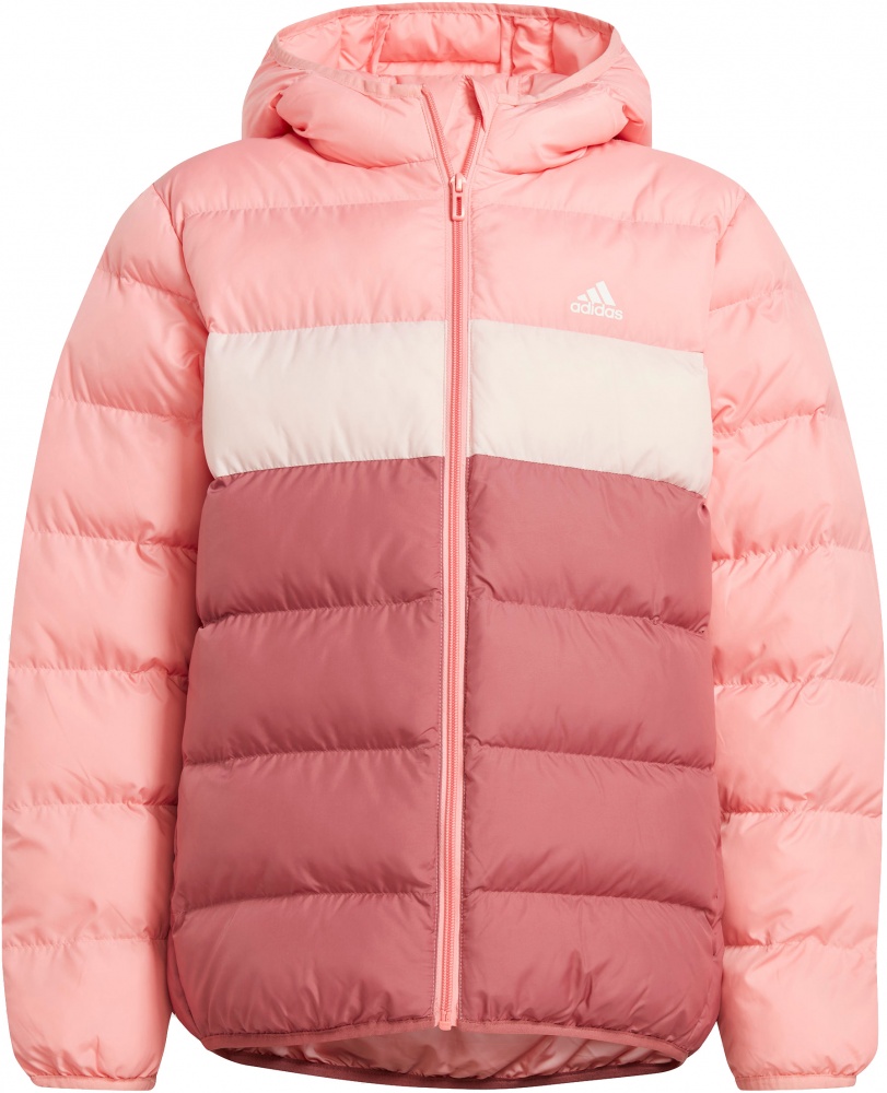 Пуховик для дівчаток зимовий Adidas J SD JKT IY6916 р.128 рожевий
