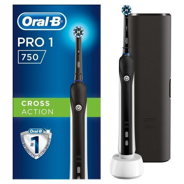 Електрична зубна щітка Oral-B Braun Pro 750 Black + футляр