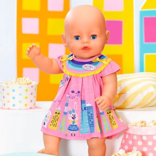 Набір Zapf Одяг для ляльки Baby Born Миле плаття Рожеве 828243-1