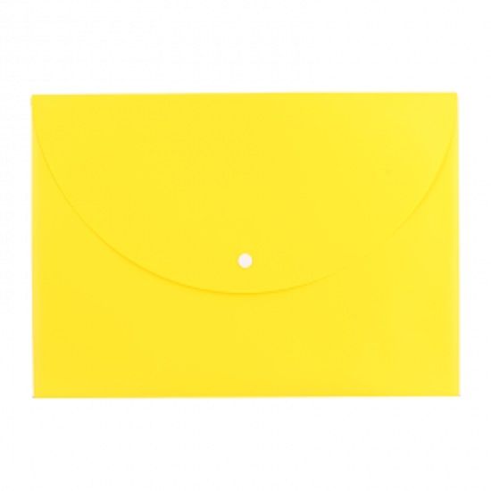 Папка на кнопці EF10202 А4-FC непрозора Неон (180 мкм) жовта Deli