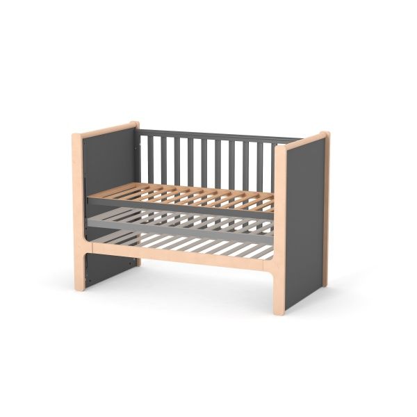 Ліжечко дитяче Veres ЛД 7 Ніцца темно-сірий 07.3.1.36.16