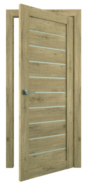 Дверное полотно Dverona 502 ПГ 900 мм дуб античный