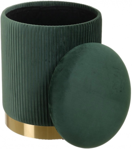 Сундук-пуф для хранения Francis зеленый 36х36х44 см 